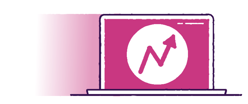 Laptop-with-graph-pink-graphic