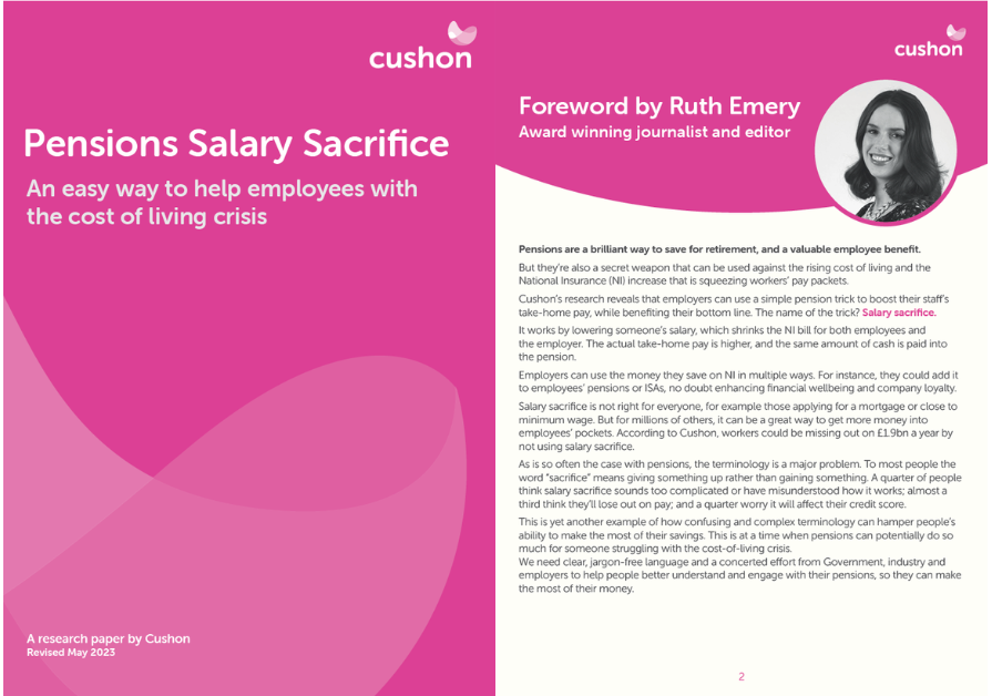 Pensions Salary Sacrifice whitepaper